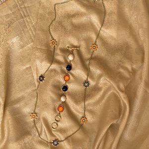 Nautical elegance necklace and bracelet set